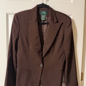 Ralph Lauren Chocolate Brown Women's Blazer